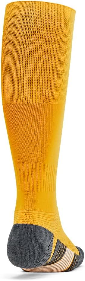 imageUnder Armour Unisex Magnetico Over the Calf Socks750 Steeltown Gold  Pitch Gray  White