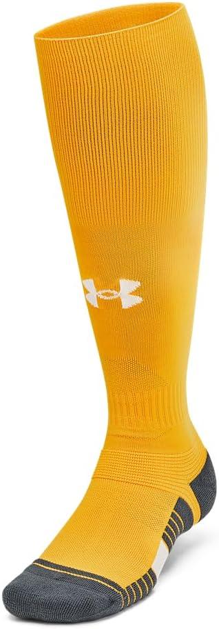 imageUnder Armour Unisex Magnetico Over the Calf Socks750 Steeltown Gold  Pitch Gray  White