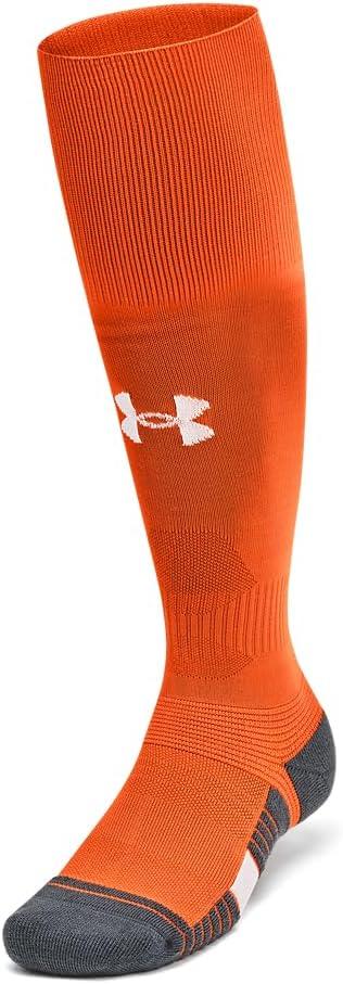 imageUnder Armour Unisex Magnetico Over the Calf Socks800 Team Orange  Pitch Gray  White