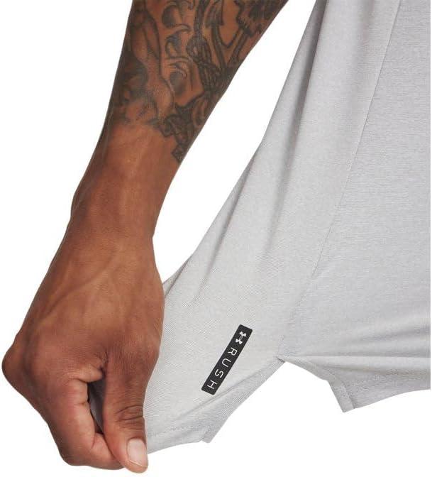 imageUnder Armour Unisex Vanish Energy Chest Measure  Precision FitmentMod Gray Light Heather  Mod Gray  011