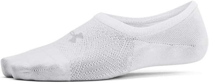 imageUnder Armour Womens Breathe Lite Liner Socks 6Pack100 White  White  Mod Gray