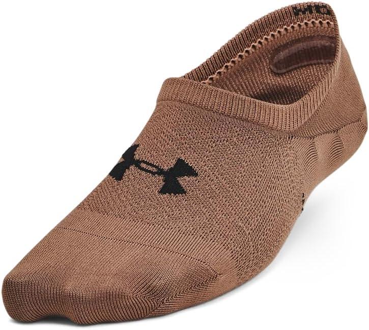 imageUnder Armour Womens Breathe Lite Liner Socks 6Pack268 Austin Brown  Austin Brown  Black