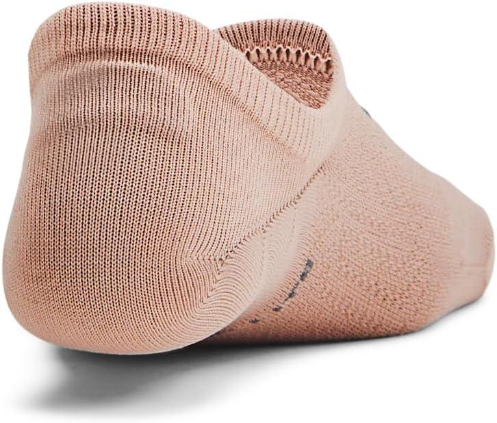 imageUnder Armour Womens Breathe Lite Ultra Low Socks 3Pack252 Blush Beige  White  Castlerock