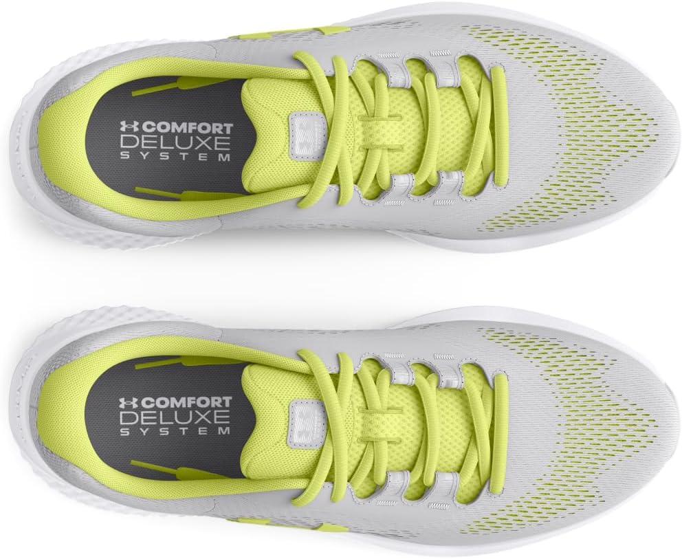 imageUnder Armour Womens Charged Rogue 4 Running Shoes102 Halo GraySonic YellowWhite