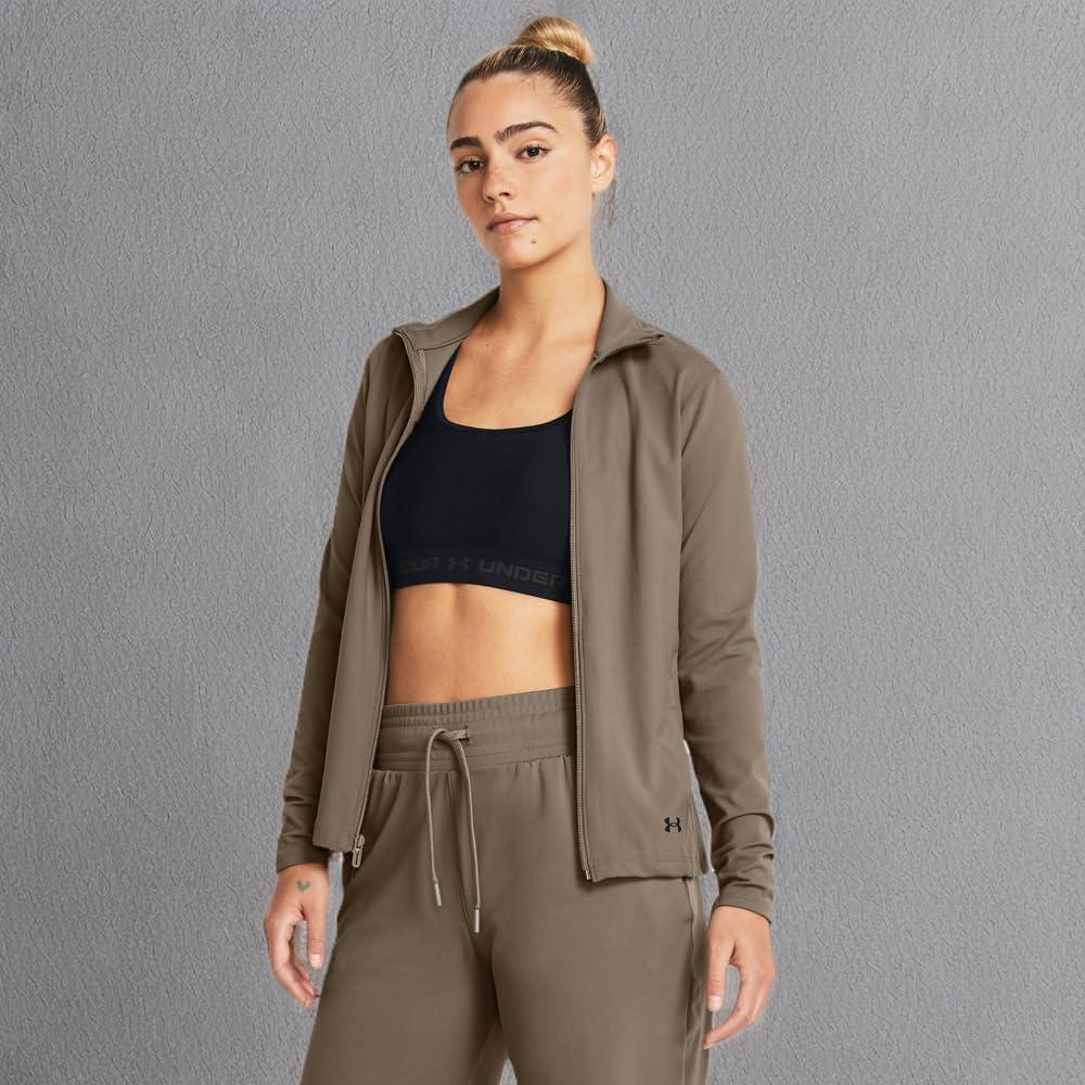 imageUnder Armour Womens Motion Jacket200 Taupe Dusk   Black