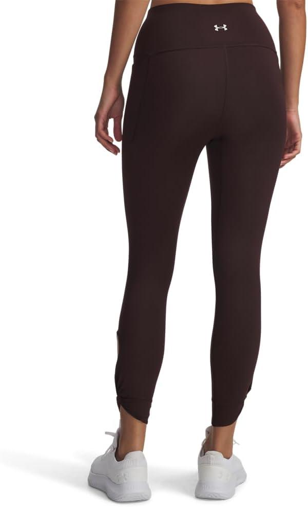 imageUnder Armour Womens Movement Twist Ankle Leggings227 Brown Obsidian   Metallic Silver