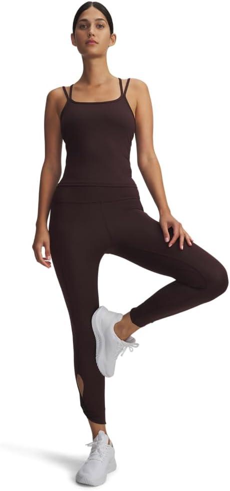 imageUnder Armour Womens Movement Twist Ankle Leggings227 Brown Obsidian   Metallic Silver