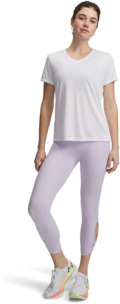 imageUnder Armour Womens Movement Twist Ankle Leggings535 Salt Purple   Metallic Silver