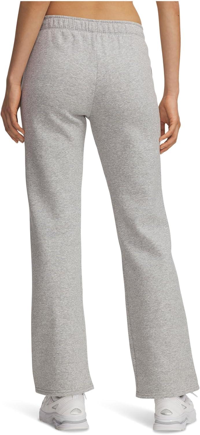 imageUnder Armour Womens Rival Fleece Piped PantsMod Gray Light HeatherWhite