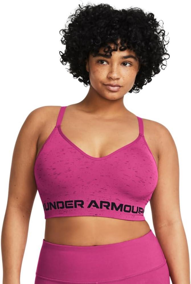 imageUnder Armour Womens Seamless Low Long Bra686 Astro Pink   Black