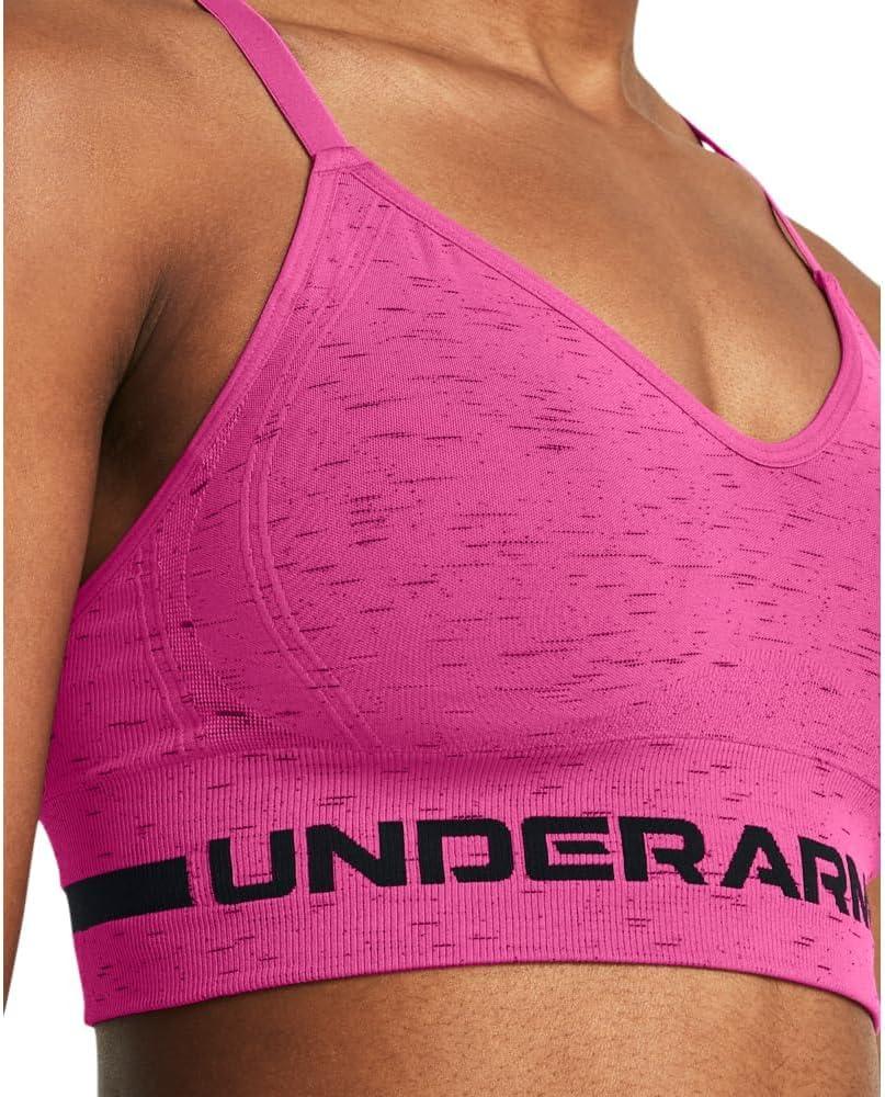 imageUnder Armour Womens Seamless Low Long Bra686 Astro Pink   Black