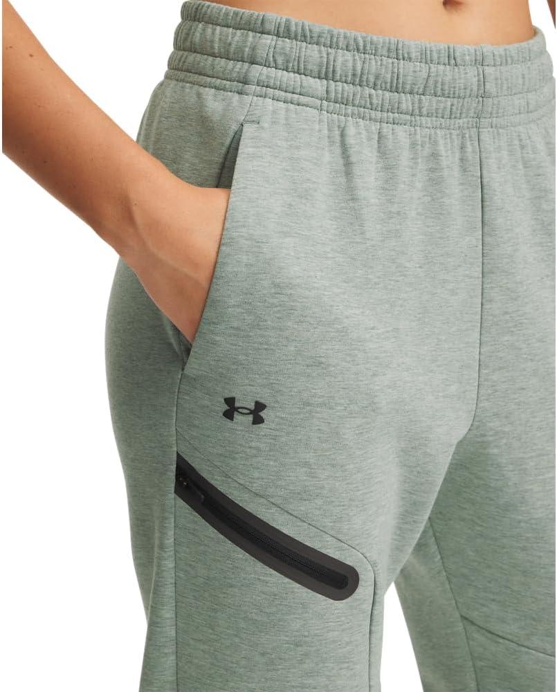 imageUnder Armour Womens Unstoppable Fleece Joggers348 Silica Green   Black