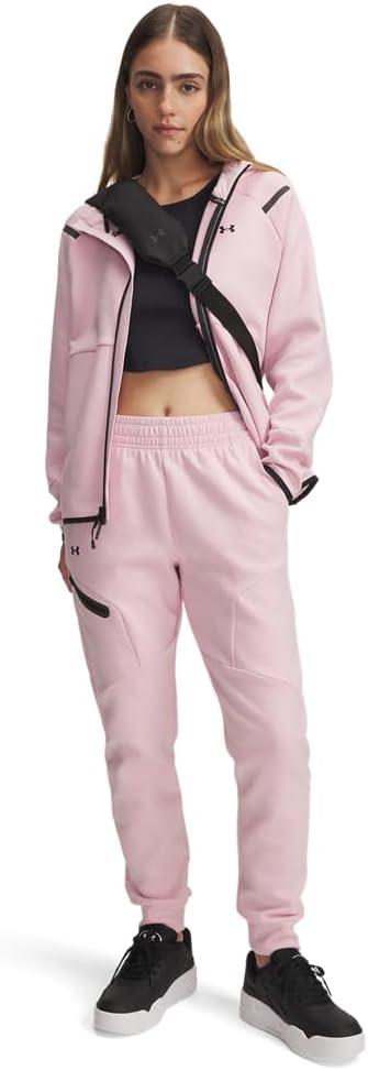 imageUnder Armour Womens Unstoppable Fleece Joggers647 Prime Pink   Black