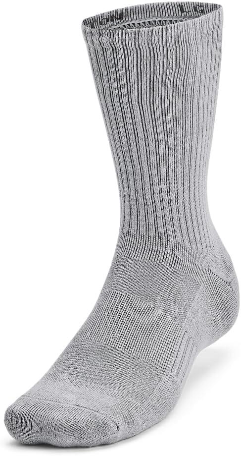 imageUnder Armour Youth Training Cotton Crew Socks Multipairs035 Steel  White  Black
