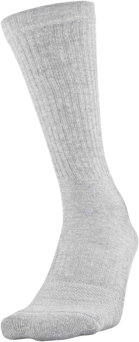 imageUnder Armour Youth Training Cotton Crew Socks MultipairsTrue Gray Heather 2 6pairs