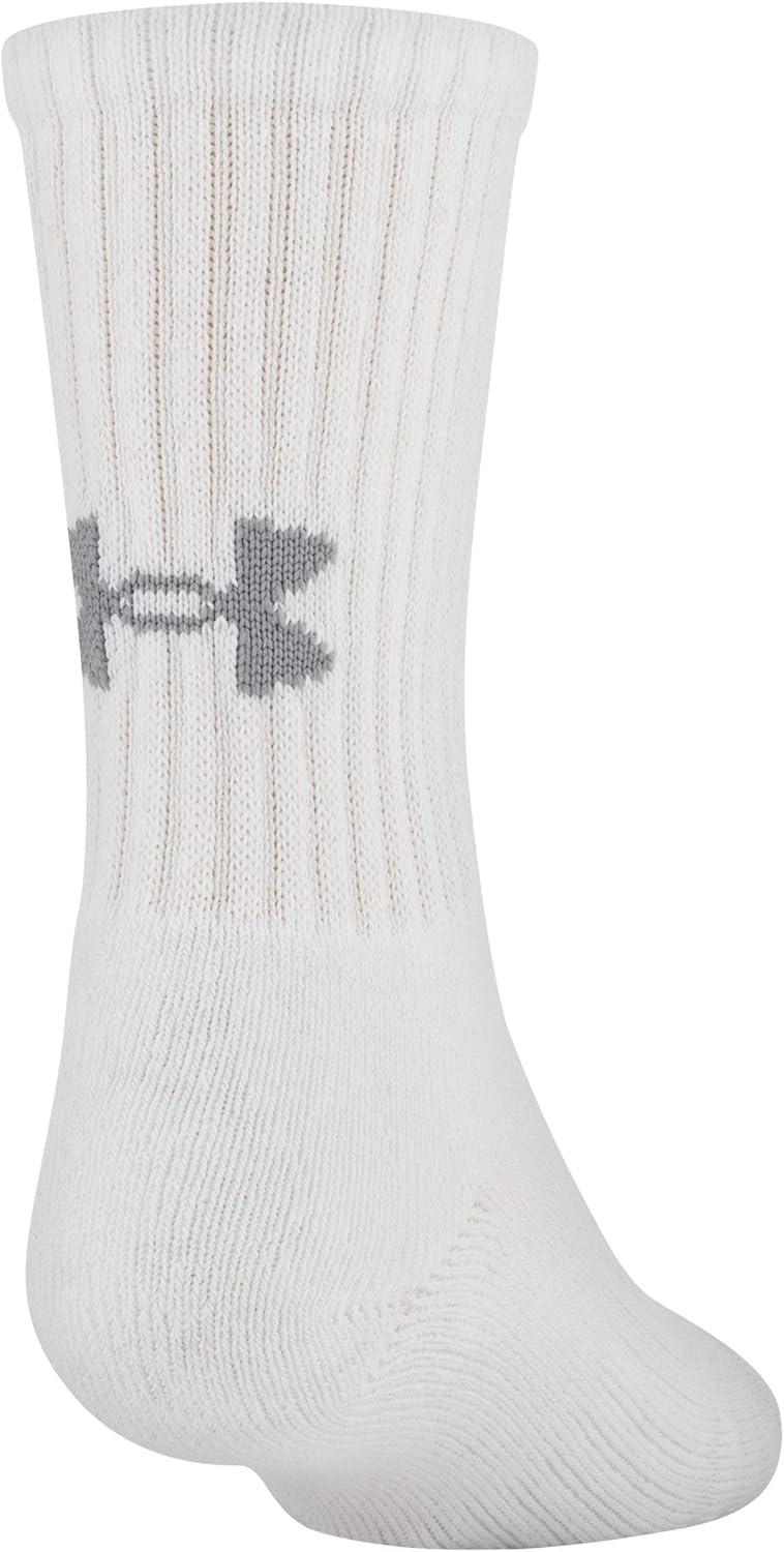 imageUnder Armour Youth Training Cotton Crew Socks MultipairsWhite 3pairs