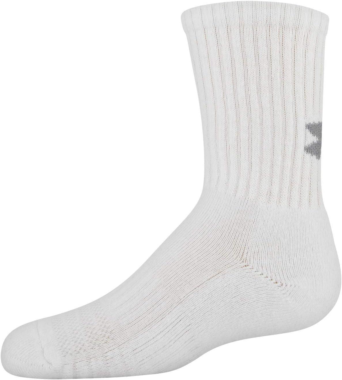 imageUnder Armour Youth Training Cotton Crew Socks MultipairsWhite 3pairs