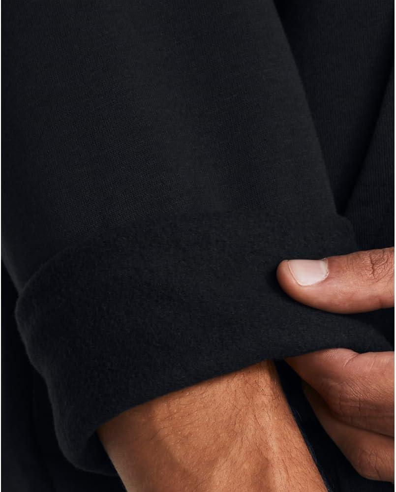 imageUnder Armour mens Rival Fleece Quarter Zip001 Black   White