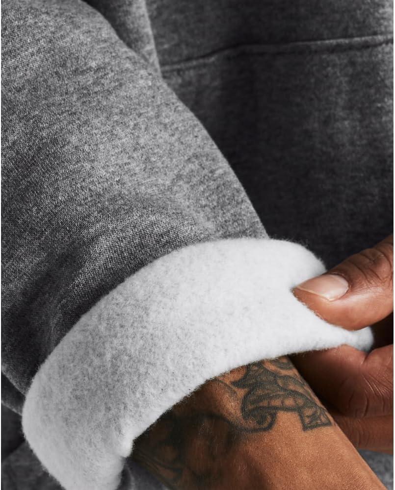 imageUnder Armour mens Rival Fleece Quarter Zip025 Castlerock Light Heather   White