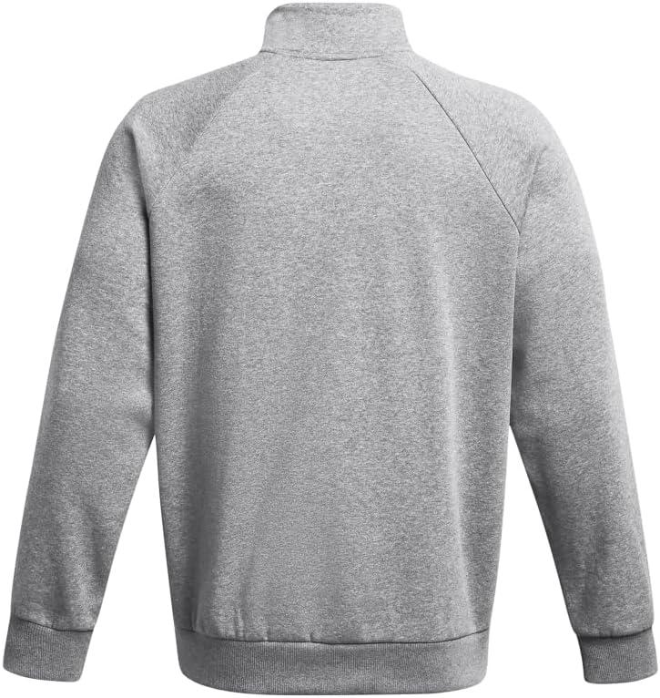 imageUnder Armour mens Rival Fleece Quarter Zip025 Castlerock Light Heather   White