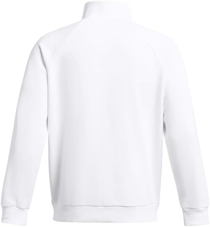 imageUnder Armour mens Rival Fleece Quarter Zip100 White   Black