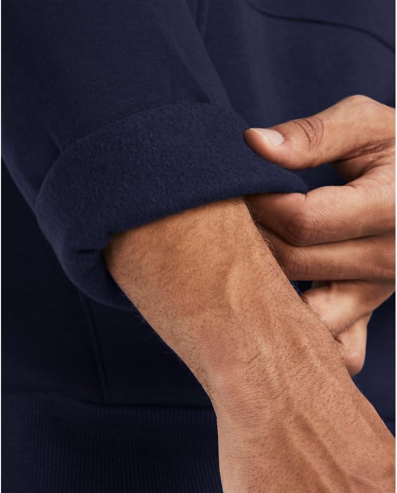 imageUnder Armour mens Rival Fleece Quarter Zip410 Midnight Navy   White