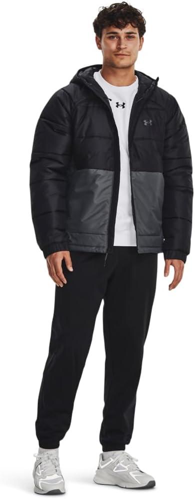imageUnder Armour mens Storm Insulated Hooded Jacket001 Black  Pitch Gray  Pitch Gray