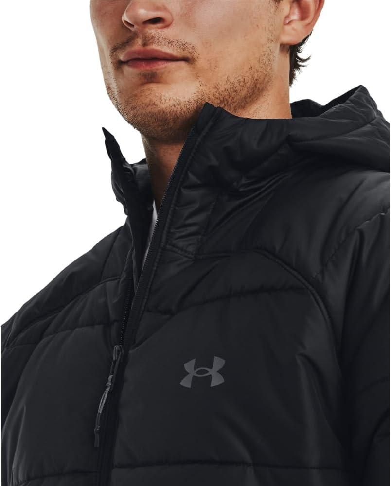 imageUnder Armour mens Storm Insulated Hooded Jacket001 Black  Pitch Gray  Pitch Gray