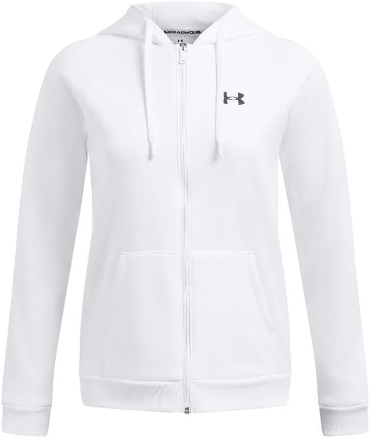 imageUnder Armour womens Armour Fleece Full Zip100 White   Black