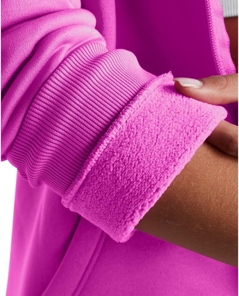imageUnder Armour womens Armour Fleece Full Zip572 Vivid Magenta   White