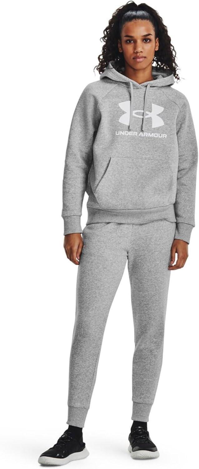 imageUnder Armour womens Rival Fleece Big Logo Hoodie012 Mod Gray Light Heather   White