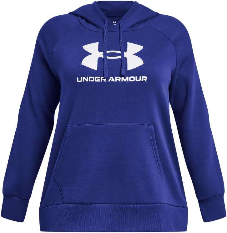 imageUnder Armour womens Rival Fleece Big Logo Hoodie400 Royal   White