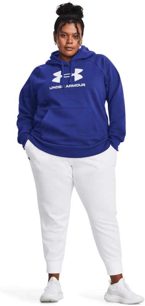 imageUnder Armour womens Rival Fleece Big Logo Hoodie400 Royal   White
