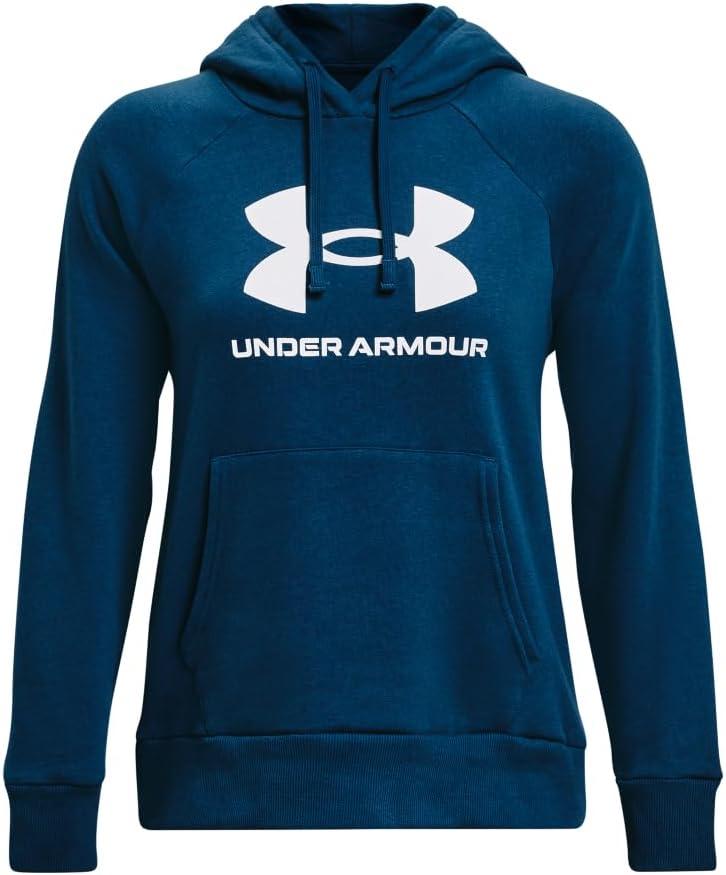 imageUnder Armour womens Rival Fleece Big Logo Hoodie426 Varsity Blue   White