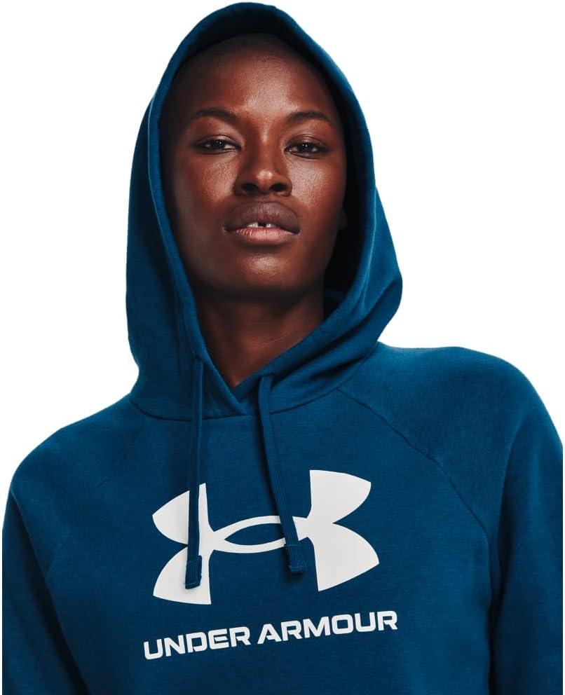 imageUnder Armour womens Rival Fleece Big Logo Hoodie426 Varsity Blue   White