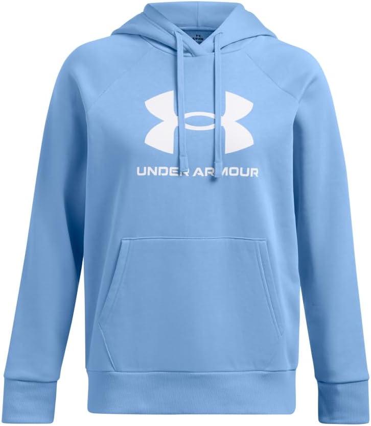 imageUnder Armour womens Rival Fleece Big Logo Hoodie465 Horizon Blue   White