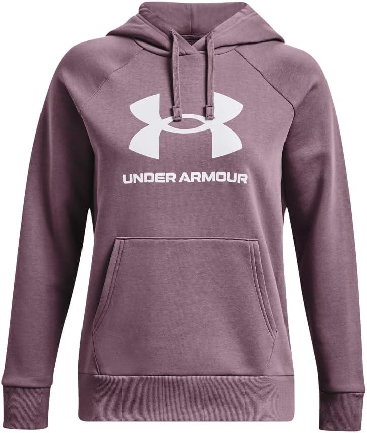 imageUnder Armour womens Rival Fleece Big Logo Hoodie500 Misty Purple   White
