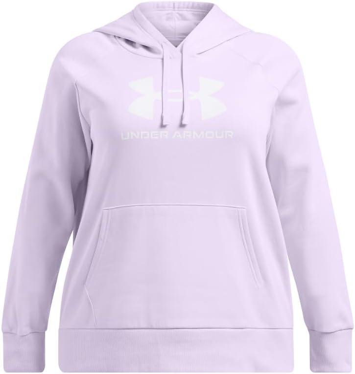 imageUnder Armour womens Rival Fleece Big Logo Hoodie535 Salt Purple   White