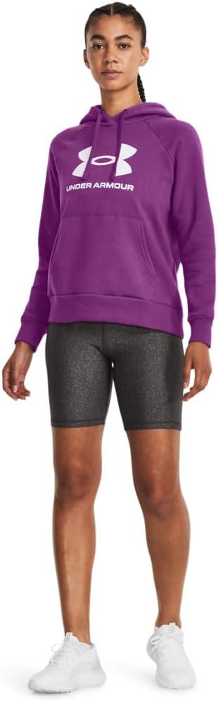 imageUnder Armour womens Rival Fleece Big Logo Hoodie580 Cassis   White