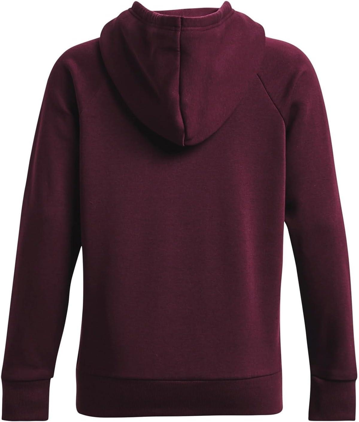 imageUnder Armour womens Rival Fleece Big Logo Hoodie600 Dark Maroon   White