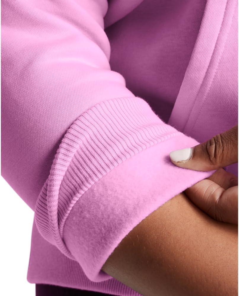 imageUnder Armour womens Rival Fleece Big Logo Hoodie638 Stellar Pink   White