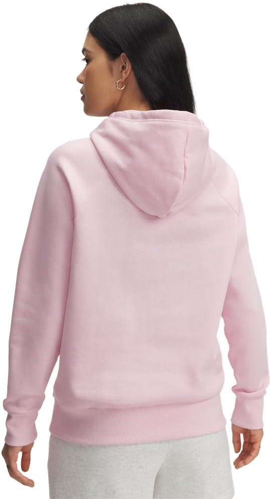 imageUnder Armour womens Rival Fleece Big Logo Hoodie647 Prime Pink   White
