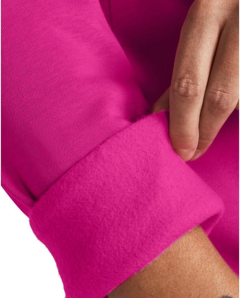 imageUnder Armour womens Rival Fleece Big Logo Hoodie652 Rebel Pink   White