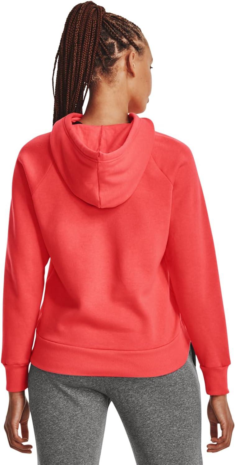 imageUnder Armour womens Rival Fleece Big Logo Hoodie690 Venom Red   White