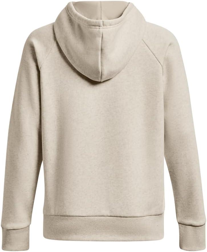 imageUnder Armour womens Rival Fleece Big Logo Hoodie784 Oatmeal Light Heather   White
