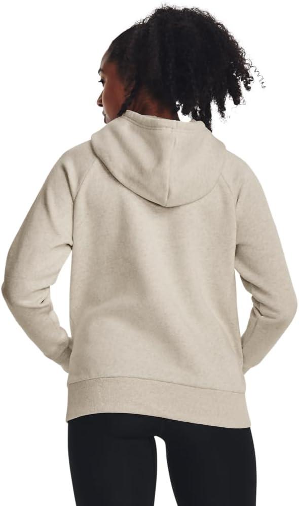 imageUnder Armour womens Rival Fleece Big Logo Hoodie784 Oatmeal Light Heather   White