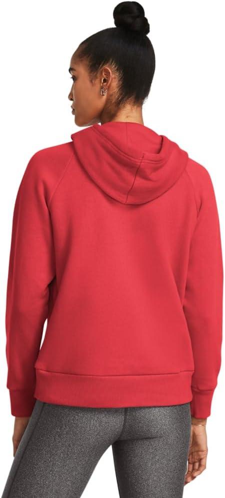 imageUnder Armour womens Rival Fleece Big Logo Hoodie814 Red Solstice   White