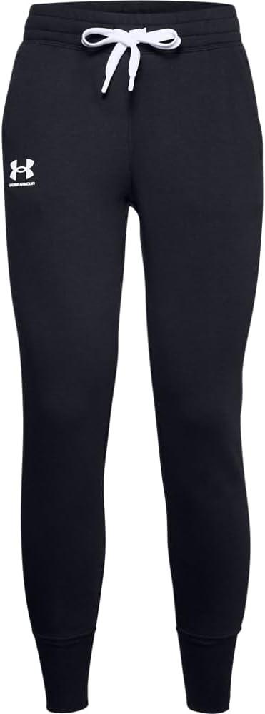 imageUnder Armour womens Rival Fleece Joggers001 Black   White