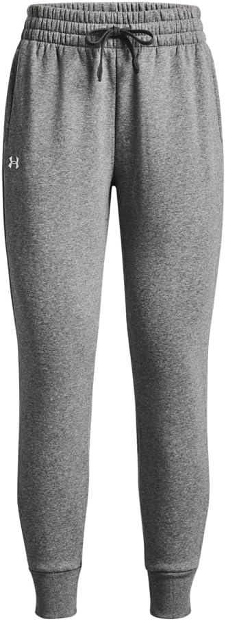 imageUnder Armour womens Rival Fleece Joggers025 Castlerock Light Heather   White