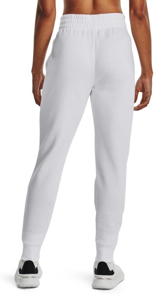 imageUnder Armour womens Rival Fleece Joggers100 White   Black